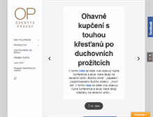 Tablet Screenshot of odkrytepravdy.cz